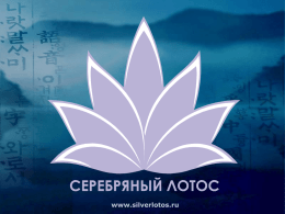 www.silverlotos.ru О компании  Компания «Серебряный Лотос» была создана в 2006 году. Основные виды деятельности:  Розничная и оптовая торговля коллекционным китайским чаем;  Розничная и.