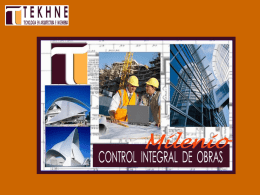 TEKHNE Líderes en el desarrollo de Software para Gerenciar y Controlar Proyectos De Construccion.