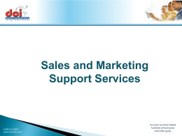customer interactions designed to create and manage sales growth  Sales and Marketing Support Services  1-800-211-8894 www.dci-delta.com  For years we have helped hundreds of businesses meet their goals.   Direct Connections International customer interactions services.