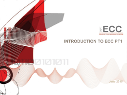 INTRODUCTION TO ECC PT1  June 2015   Some History ERC established ERC TG1 on UMTS/IMT-2000 (the group has held 17 meetings)TG1 produced first ERC Decisions and developed responses to the first EC Mandates on UMTS  ECC.