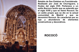 Retablo de San Esteban en Fuenlabrada. Realizado por José de Churriguera, a finales del siglo XVII.
