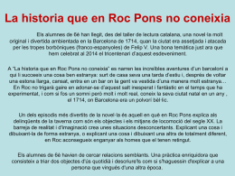 La historia que en Roc Pons no coneixia Els alumnes de 6è han llegit, des del taller de lectura catalana, una.