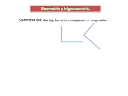 DEMOSTRAR QUE: dos &aacute;ngulos rectos cualesquiera son congruentes. DEMOSTRAR QUE: dos &aacute;ngulos rectos cualesquiera son congruentes. C TESIS: &alpha; = &beta;  A  &beta;  &alpha; B  D.