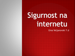 Ema Veljanovski 7.d Koliko često se koristite internetom?