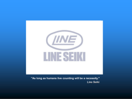 "As long as humans live counting will be a necessity." Line Seiki.