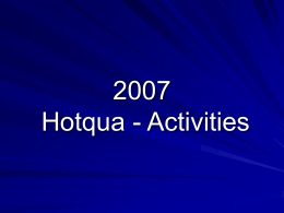 Hotqua - Activities Quality Management ISO 9001 Online - courses Quality Representative DIN-EN-ISO 9001 (December 2006) Quality Manager DIN-EN-ISO 9001 (2007) Photo: Samira Rayan, Frankfurt am Main  Hotqua Aktivitäten.