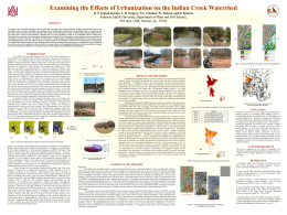 Examining the Effects of Urbanization on the Indian Creek Watershed K.