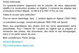Ami(e) Internaute, Ce quarante-sixième diaporama est le premier de deux diaporamas relatifs à la construction amateur en Algérie.