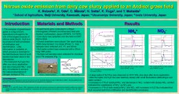 Nitrous oxide emission from dairy cow slurry applied to an Andisol grass field K.
