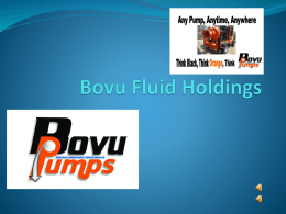 About us  Bovu Fluid Holdings is internationally recognized as one of South Africa’s most respected manufacturers and distributors of Construction and.