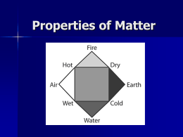 Properties of Matter   Essential Questions  How does the state of matter define its properties? What are the real-life examples of molecules, atoms & ions? How are.