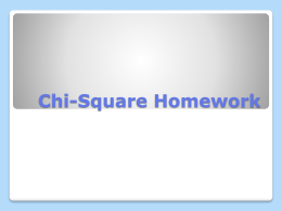 Chi-Square Homework     Trix cereal comes in five fruit flavors, and each flavor has a different shape.
