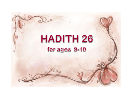 Lessons learnt from this Hadith: 1. To be obscene means to be rude or indecent. 2.