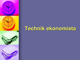Technik ekonomista   Kształcenie w zawodzie technik ekonomista ma na celu przygotowanie absolwentów do sprawnego wykonywania różnorodnych zadań w warunkach gospodarki rynkowej. Inne nazwy zawodu to: