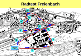 Radtest Freienbach4  Start und Ziel Radtest Freienbach / Posten 1 Verhalten bei einem Hindernis auf der Fahrbahn  (Pannenfahrzeug)  Blick zurück / Zeichengabe / Einspuren /