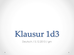 Klausur 1d3 Deutsch / 5.12.2013 / grn Dialoganalyse • Friedrich Schiller, Maria Stuart, 3.