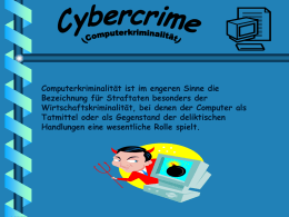 Computerkriminalität ist im engeren Sinne die Bezeichnung für Straftaten besonders der Wirtschaftskriminalität, bei denen der Computer als Tatmittel oder als Gegenstand der deliktischen Handlungen.