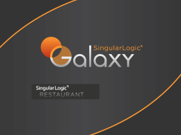 GALAXY είναι Τεχνολογία αιχμής που αξιοποιεί τις πλέον σύγχρονες διεθνείς τάσεις, συνδυάζοντας τo Microsoft .NET Framework 3.5 και τα εξελιγμένα εργαλεία ανάπτυξης εφαρμογών.