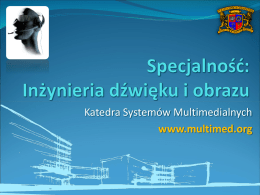 Katedra Systemów Multimedialnych www.multimed.org Zespół  Kierownik Katedry - prof. zw. dr hab.  inż.