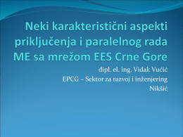 dipl. el. ing. Vidak Vućić EPCG – Sektor za razvoj i inženjering Nikšić   Uvod  Tokom posljednje decenije prošlog vijeka i početkom ovog  vijeka ubrzan.