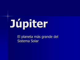 Júpiter El planeta más grande del Sistema Solar Júpiter: introducción Júpiter es el quinto planeta desde el Sol, y el mayor del sistema solar.