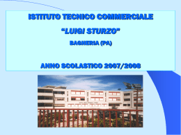 ISTITUTO TECNICO COMMERCIALE “LUIGI STURZO” BAGHERIA (PA)  ANNO SCOLASTICO 2007/2008 COLLABORATRICI DEL D.S. E RESPONSABILI DEL PLESSO B.