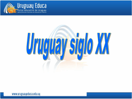 En la historia del Uruguay en el siglo XX se distinguen cuatro etapas: 1903-1930 1.