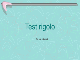 Test rigolo Vu sur Internet   • Faites ce test pour vous-même... Ne trichez pas, commencez le test et répondez au fur et à mesure.