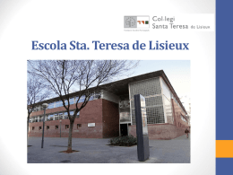 Escola Sta. Teresa de Lisieux   EL BATXILLERAT: una nova etapa Marcar pautes: ESCOLA:  CASA:  - Puntualitat i assistència a classe - Treball diari - Actitud - Hores de.