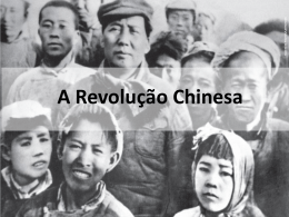 A Revolução Chinesa MAGNUM PHOTOS/LATINSTOCK CORBIS/LATINSTOCK  Esfriamento da Terra e primeiras células: 3 bilhões de anos  Estudantes e professores marcham em apoio a Mao Tsé-tung.