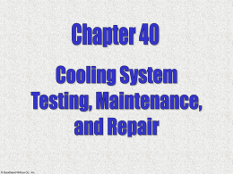 &copy; Goodheart-Willcox Co., Inc.   (12 Topics)  Cooling system diagnosis Cooling system problems Water pump service Thermostat service Cooling system hose service Radiator and pressure cap service  &copy; Goodheart-Willcox.