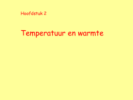 Hoofdstuk 2  Temperatuur en warmte   2.1 Waar gaat dit hoofdstuk over?  1. Wanneer wordt koorts gevaarlijk?  2.