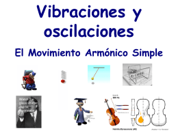 Vibraciones y oscilaciones El Movimiento Armónico Simple   Introducción MAS I Movimiento Armónico Simple (MAS):   Es un movimiento periódico característico de todos aquellos sistemas a los.