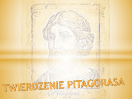 1)  3) 5)  7)  Kim był Pitagoras 2) Szkoła pitagorejska Trójkąt prostokątny 4) Twierdzenie Pitagorasa Dowody 6) Zastosowanie Twierdzenia Pitagorasa Twierdzenie Odwrotne 8) Zadania   (572 p.