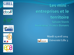Mardi 15 avril 2014 Université Lille 3   Education, formation et économie  L’éducation et la formation comme enjeu pour  l’économie: initié par stratégie de.