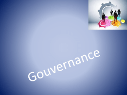 Etymologie : de l'anglais, governance, gouvernement, venant du latin "gubernare", diriger un navire.    Définition de la bonne gouvernance  Issue du terme de.