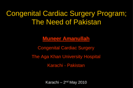 Muneer Amanullah - Karachi Institute of Heart Diseases
