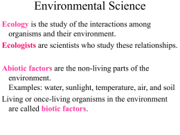 Environmental NOTES