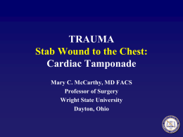 Penetrating Cardiac Tamponade