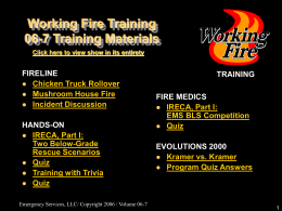 06-7 Training Materials - Working Fire Training Systems