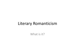 Literary Romanticism