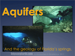 Aquifers And The geology of Florida`s Springs