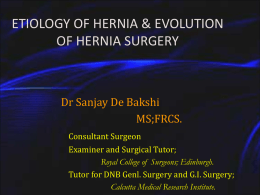 Etiology of Hernia