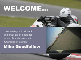 Mike Goodfellow Racing Be part of our team!