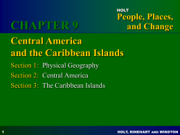Chapter 9 Central America and the Caribbean Islands