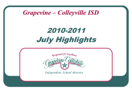 2010-2011 - Grapevine-Colleyville Independent School District