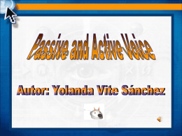 to Learn about Passive and Active Voice
