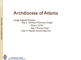 Large Capital Process – Steps 3 and 4