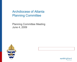 Title - Arial 30 - Roman Catholic Archdiocese of Atlanta