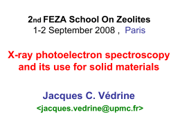 2nd FEZA School On Zeolites 1